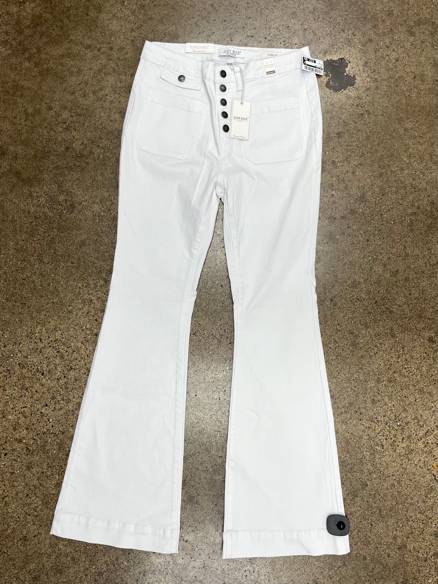 White Jeans Flared Judy Blue, Size 10