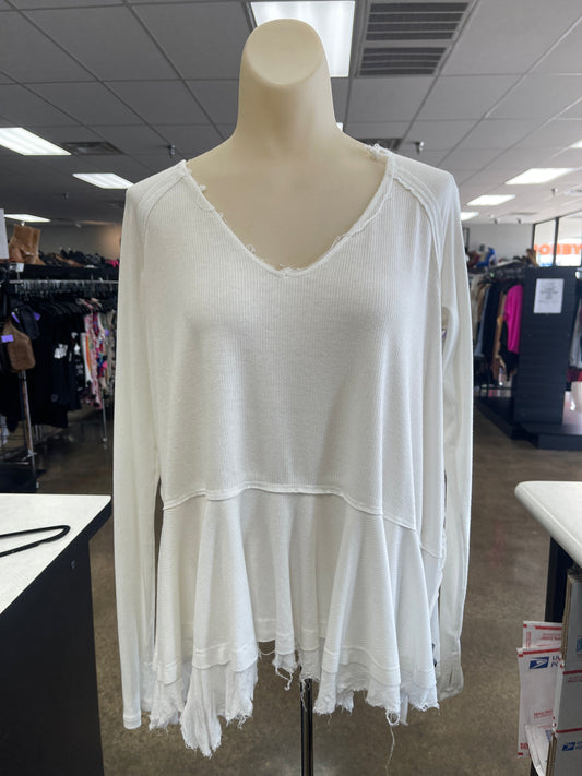 White Top Long Sleeve We The Free, Size Xs