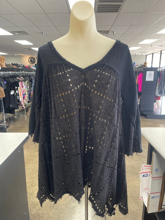 Black Top Short Sleeve Free People, Size S