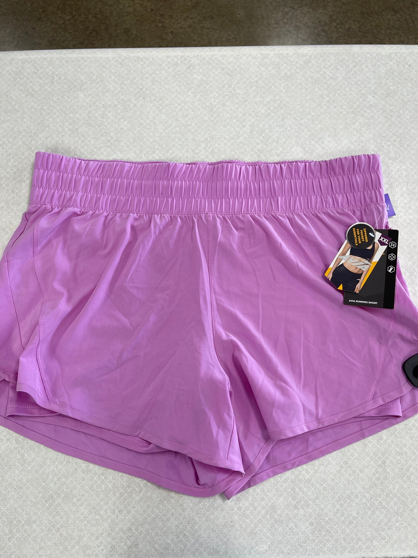 Pink Athletic Shorts Avia, Size Xxl