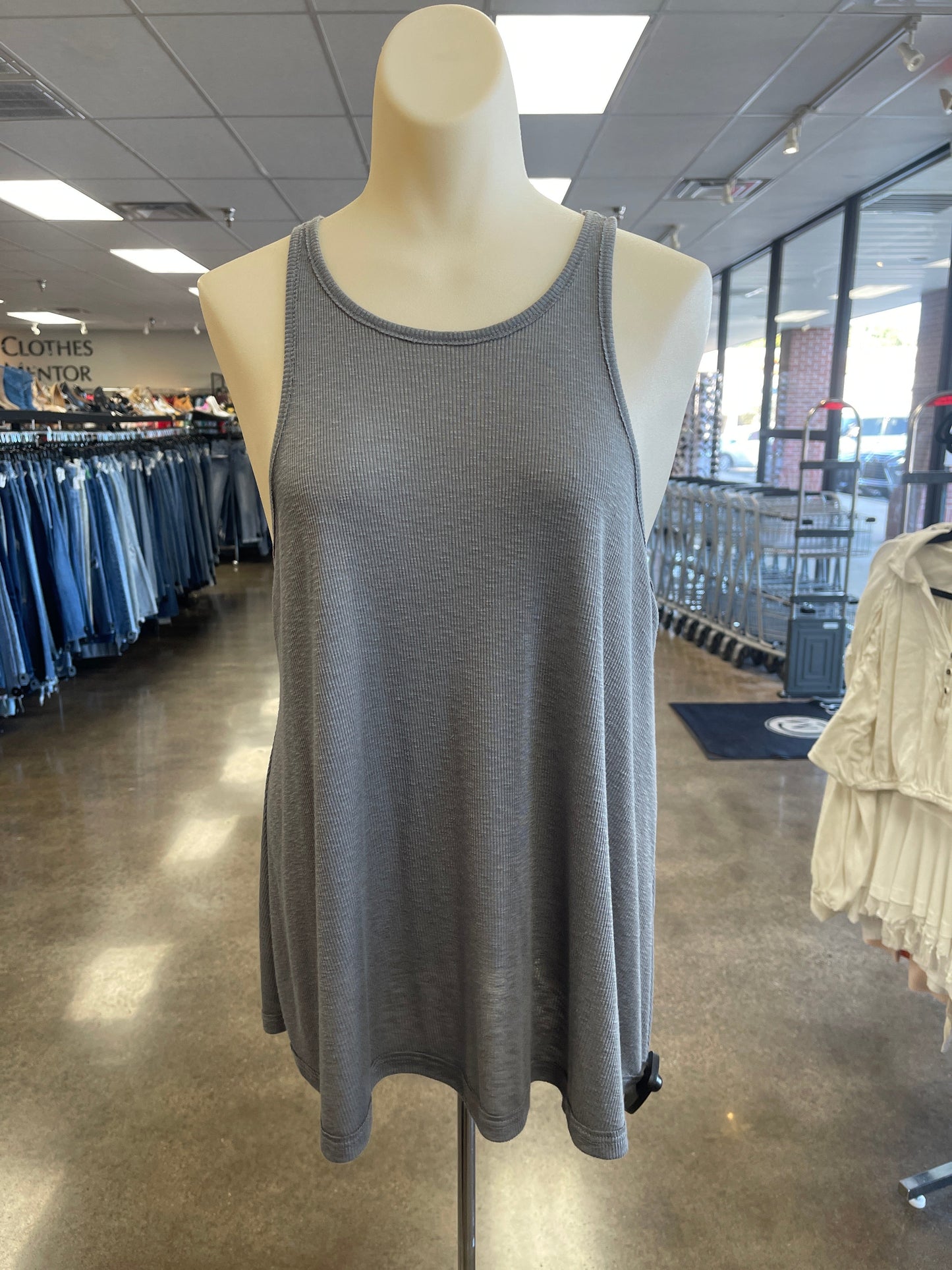 Tank Top By Free People In Grey, Size: M