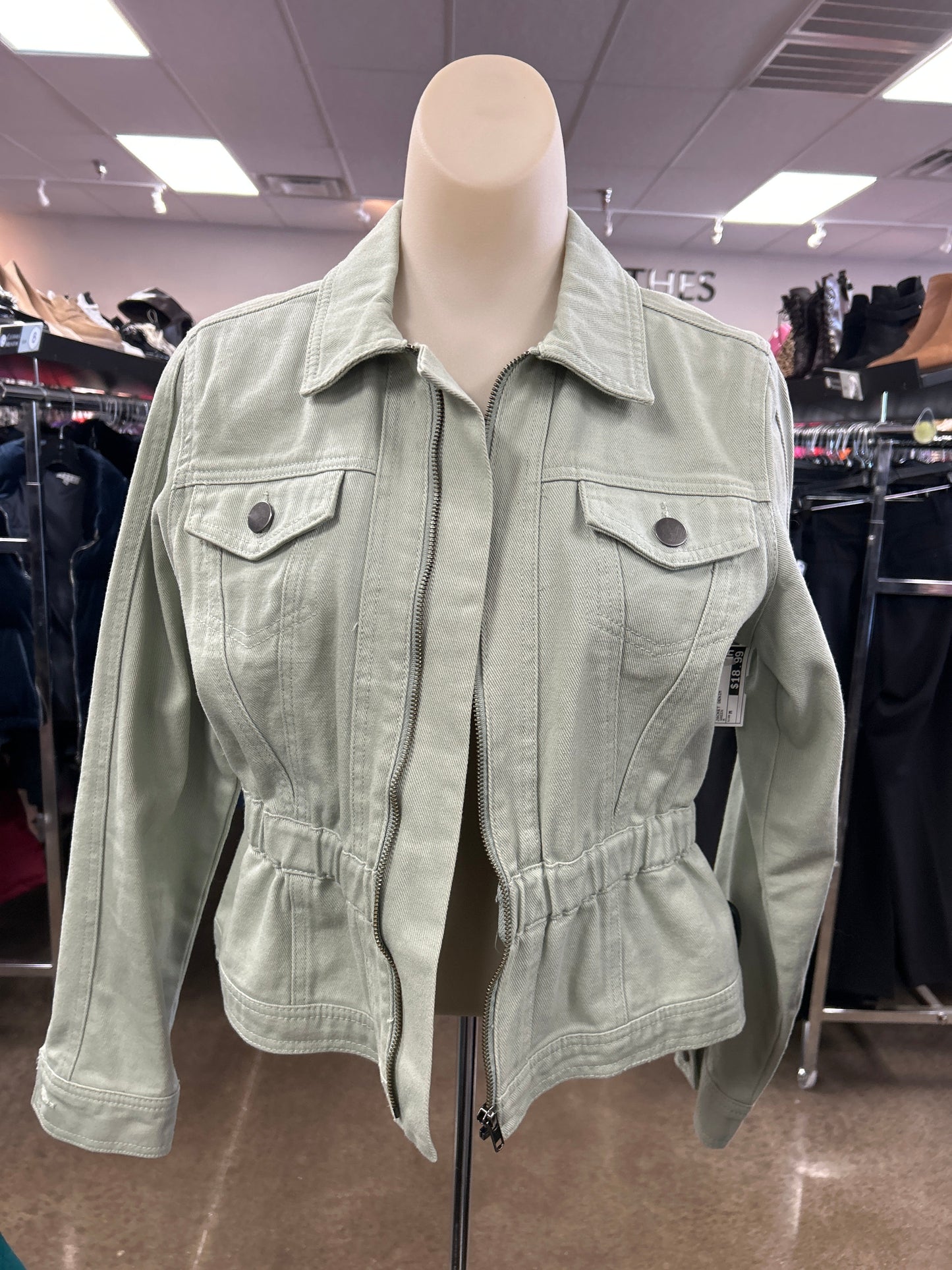 Jacket Denim By Gianni Bini In Green, Size: M