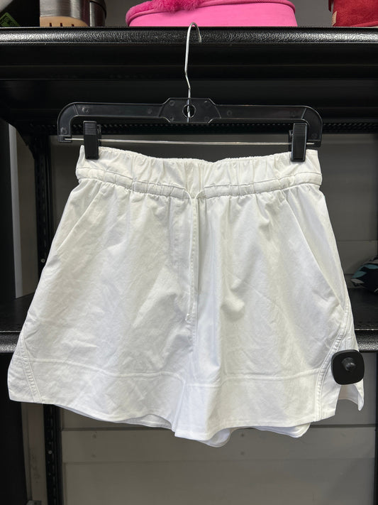 Athletic Shorts By Lululemon In White, Size: Xs