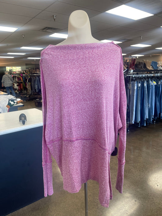 Top Long Sleeve By We The Free In Pink, Size: Xs