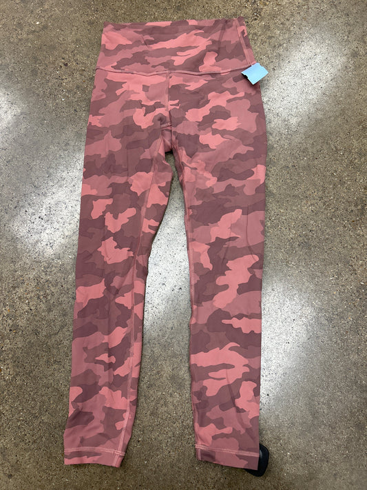 Athletic Leggings By Lululemon In Camouflage Print, Size: 6