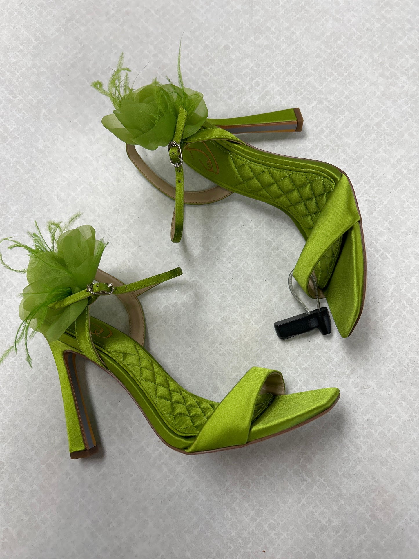 Sandals Heels Stiletto By Sam Edelman In Green, Size: 7.5