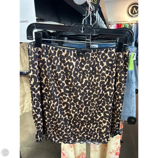 Skirt Mini & Short By Wild Fable In Animal Print, Size: M