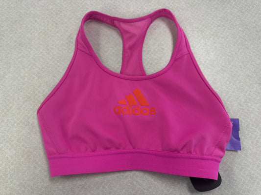 Athletic Bra By Adidas In Pink, Size: M