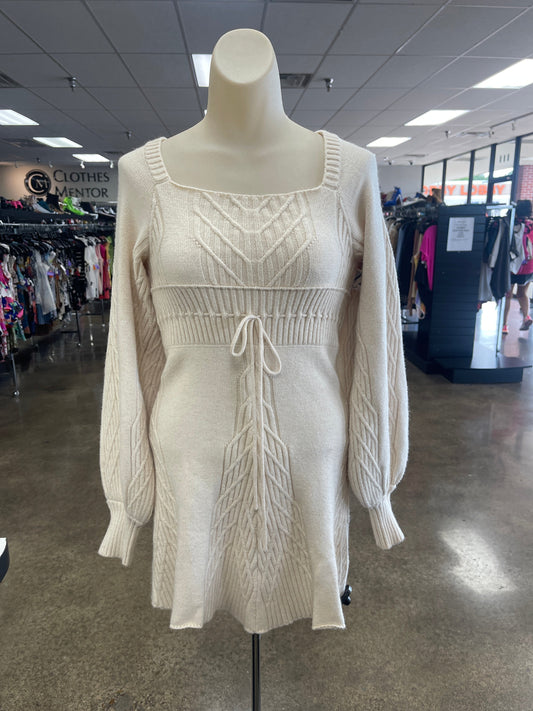 Cream Dress Sweater Free People, Size Xs