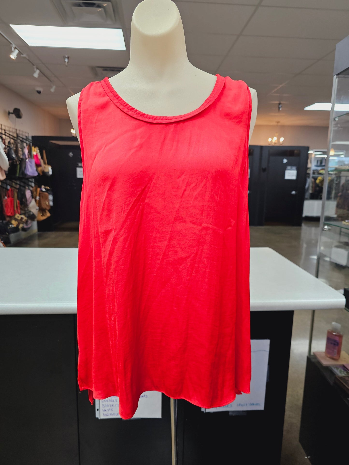 Red Tank Top Naked Zebra, Size L