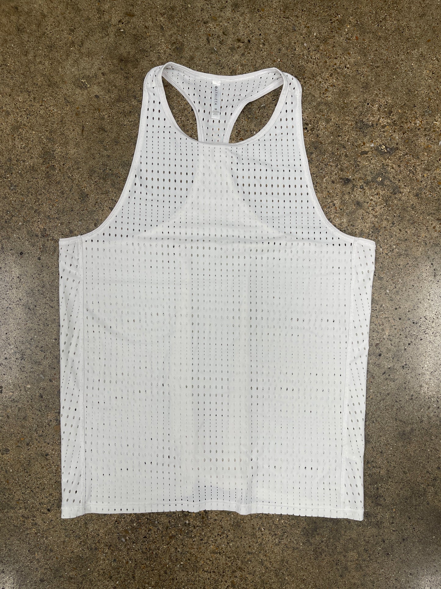 White Athletic Tank Top Athleta, Size M