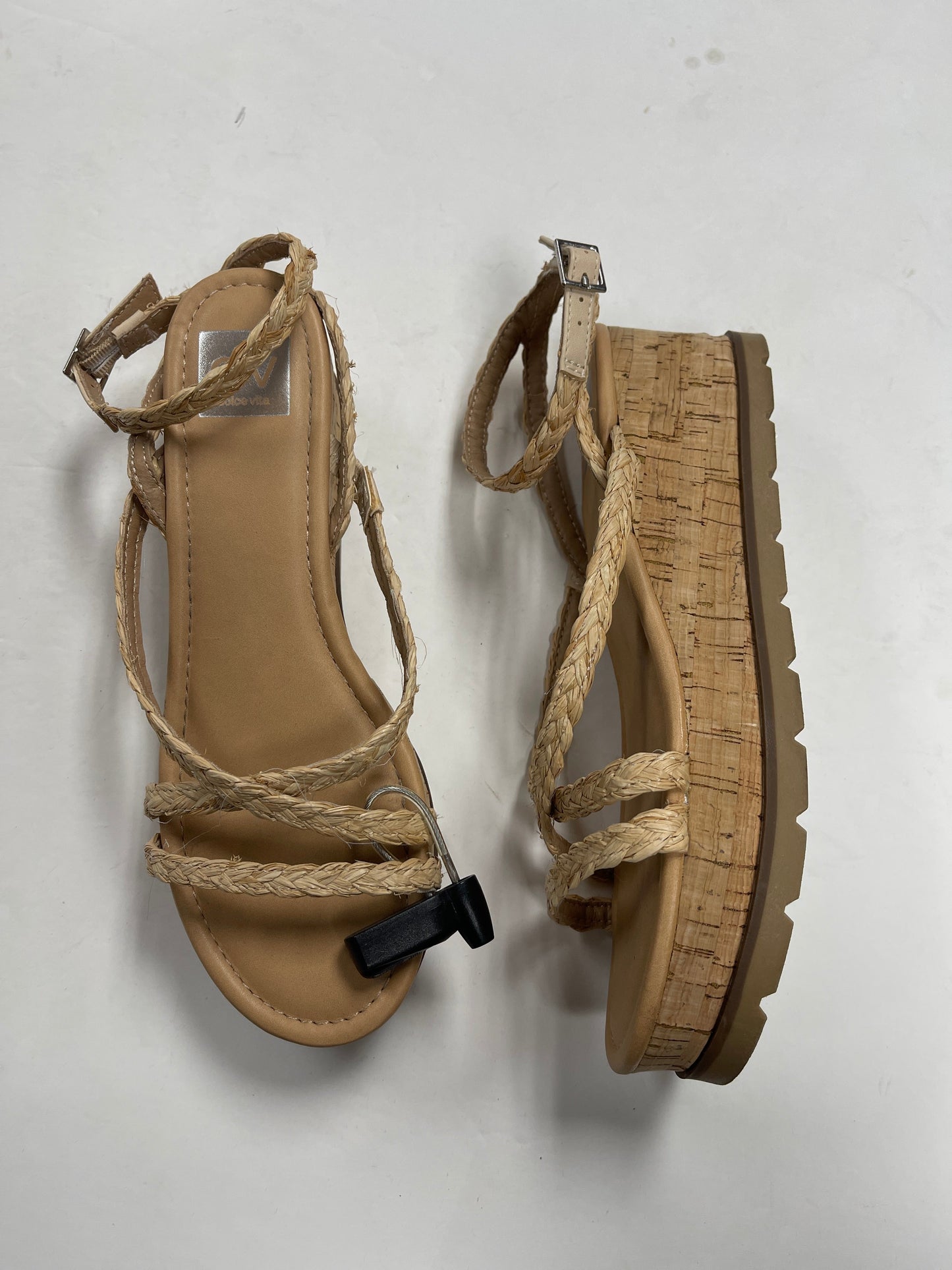 Sandals Heels Platform By Dolce Vita In Tan, Size: 8.5