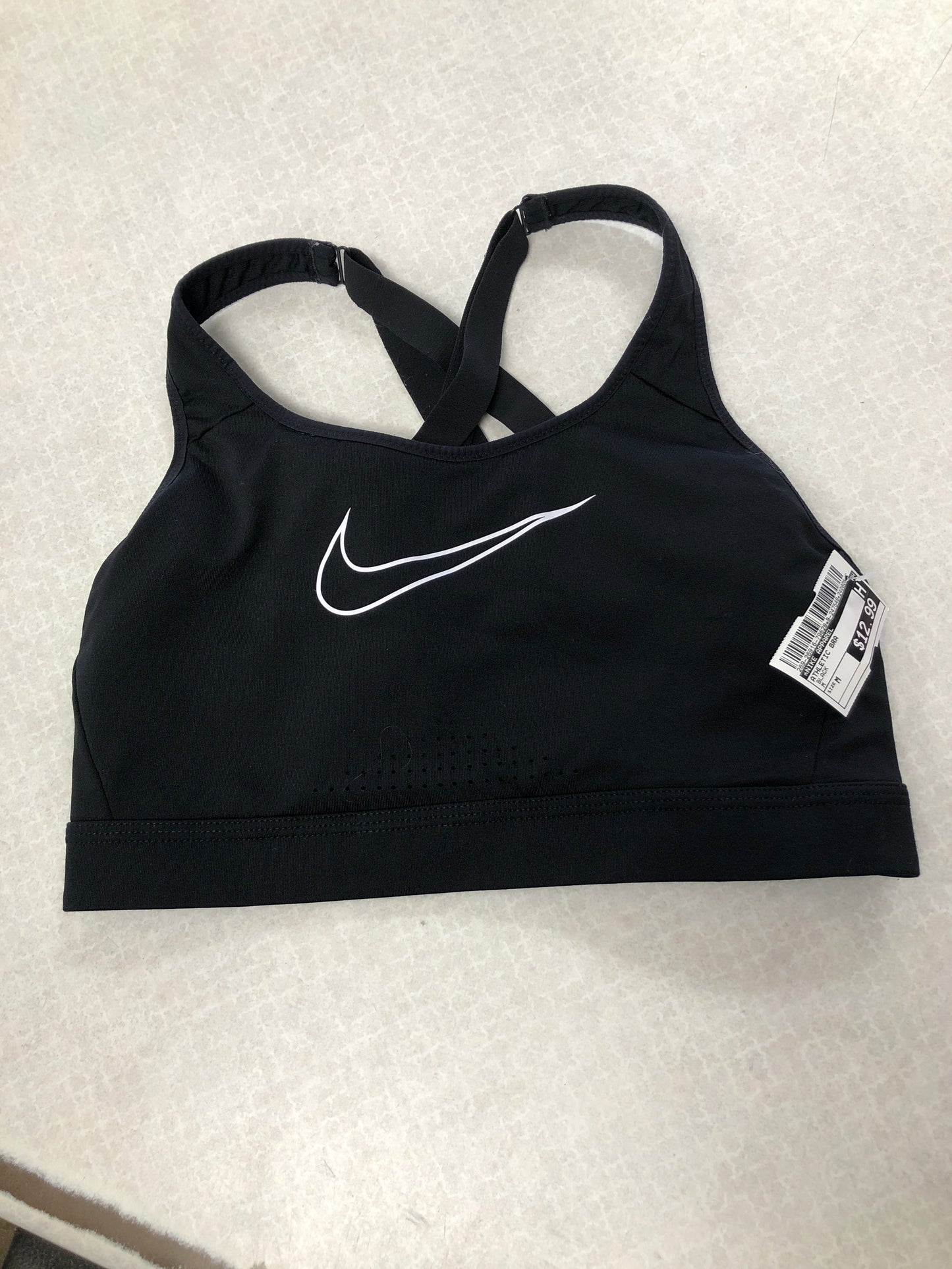 Athletic Bra By Nike Apparel In Black, Size: M