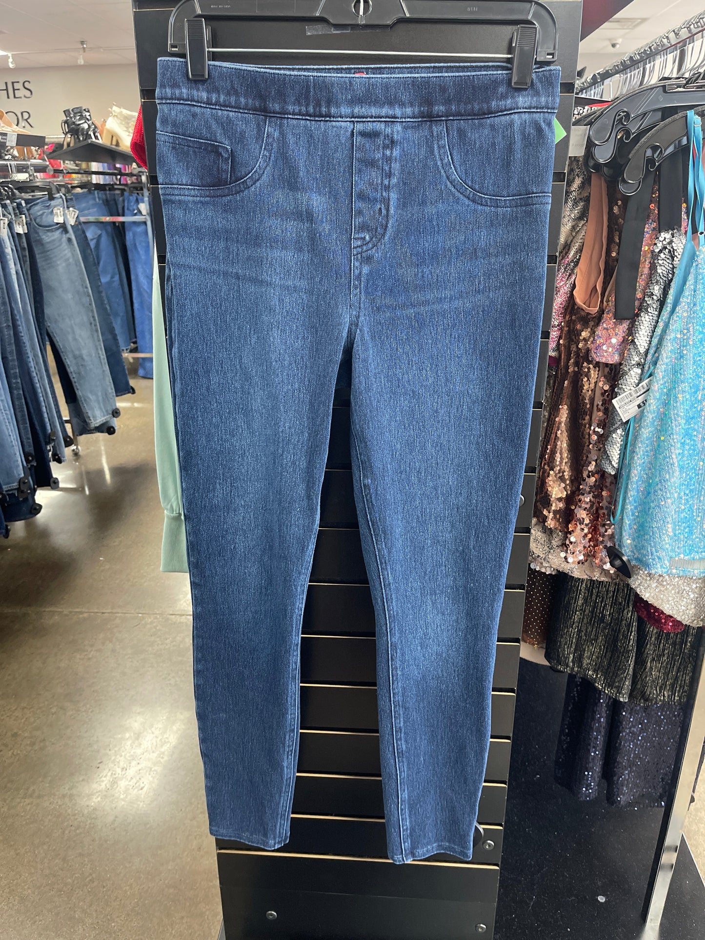 Jeans Skinny By Spanx In Blue Denim, Size: M