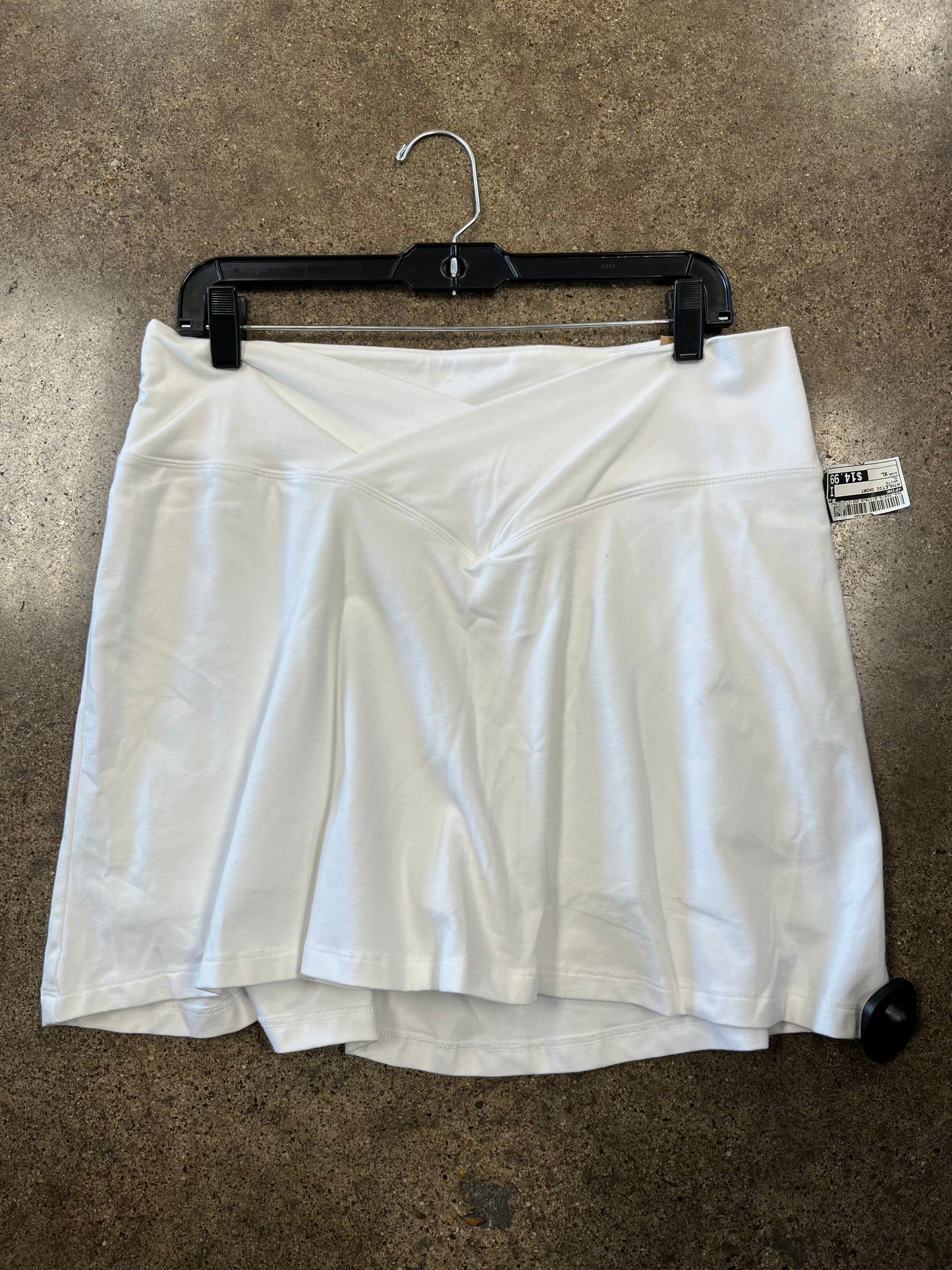 Athletic Skort By Pink In White, Size: Xl