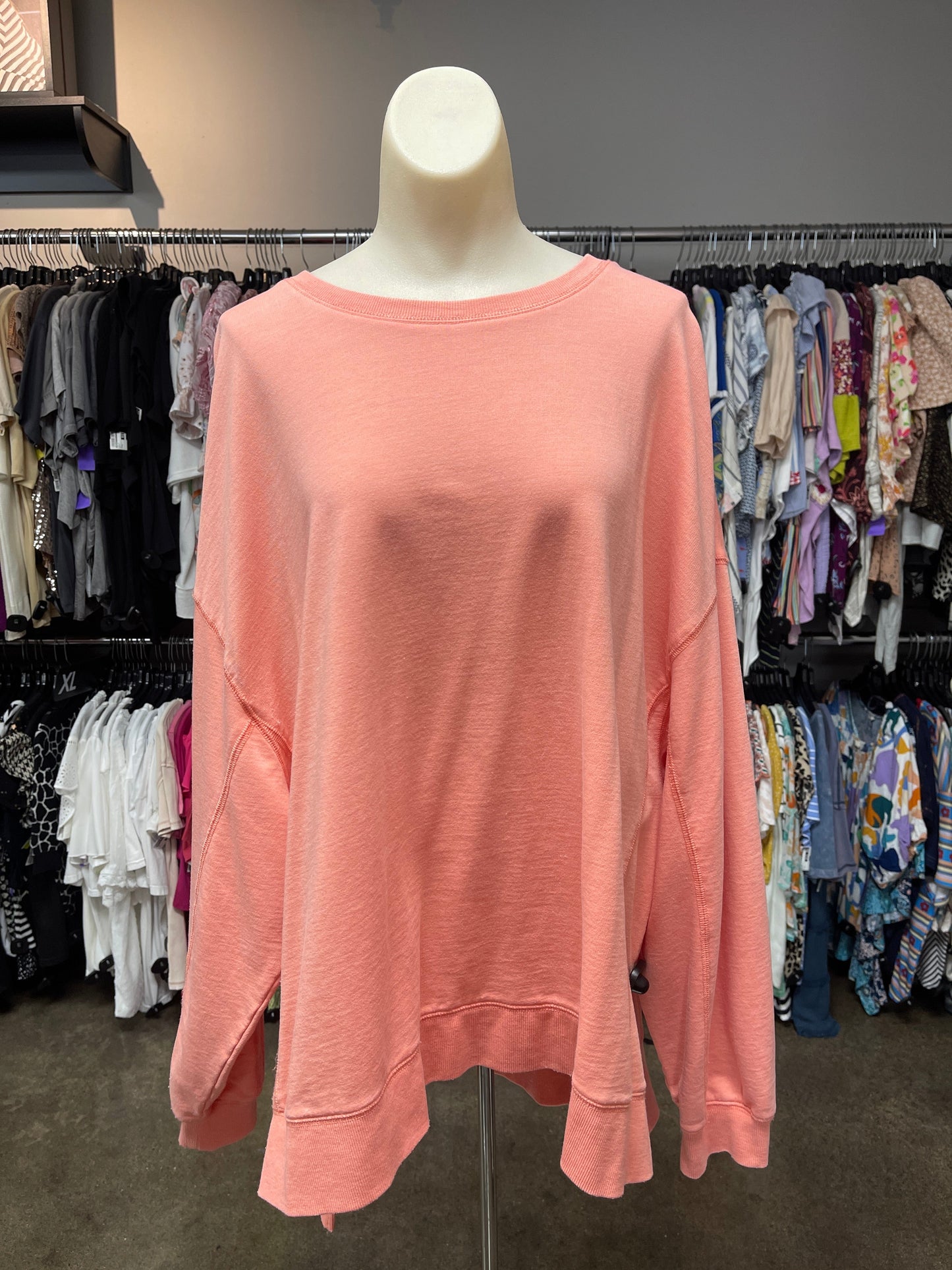 Top Long Sleeve By Z Supply In Orange, Size: Xl