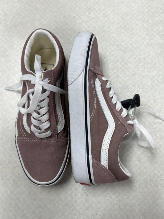 Shoes Sneakers By Vans In Pink, Size: 5.5