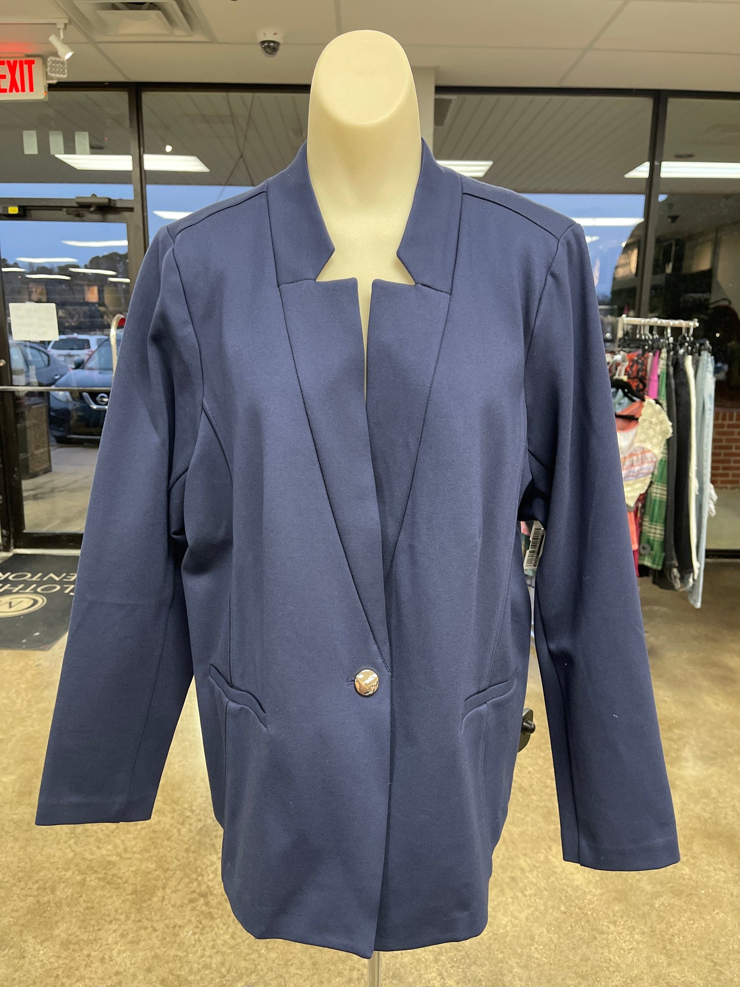 Blazer By Eloquii In Blue, Size: 20