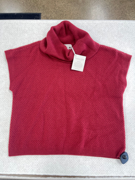 Vest Sweater By Garnet Hill In Red, Size: S