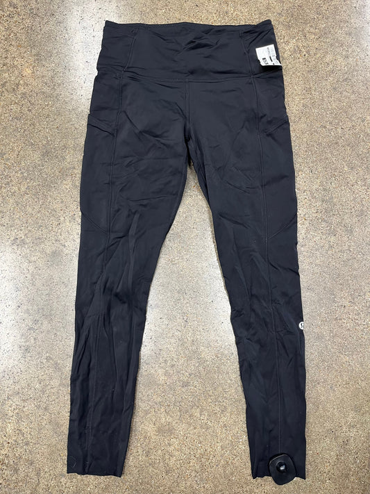 Athletic Leggings By Lululemon In Black, Size: 8