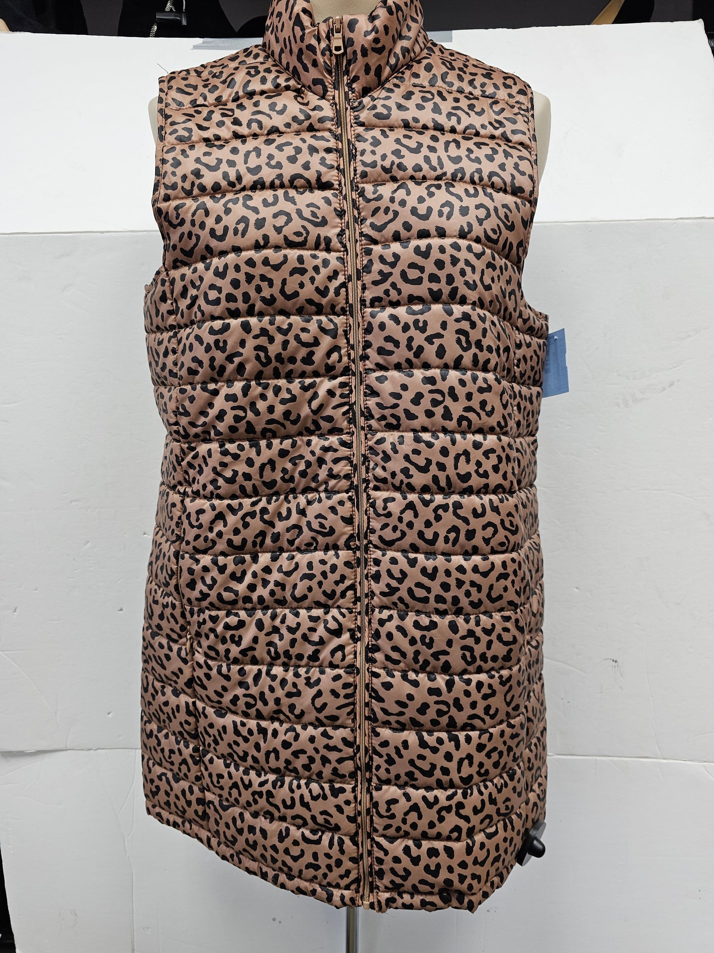 Vest Puffer & Quilted By Bobeau In Animal Print, Size: S