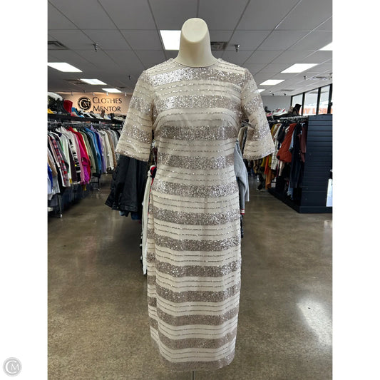 Dress Party Midi By Vince Camuto In Tan, Size: 2