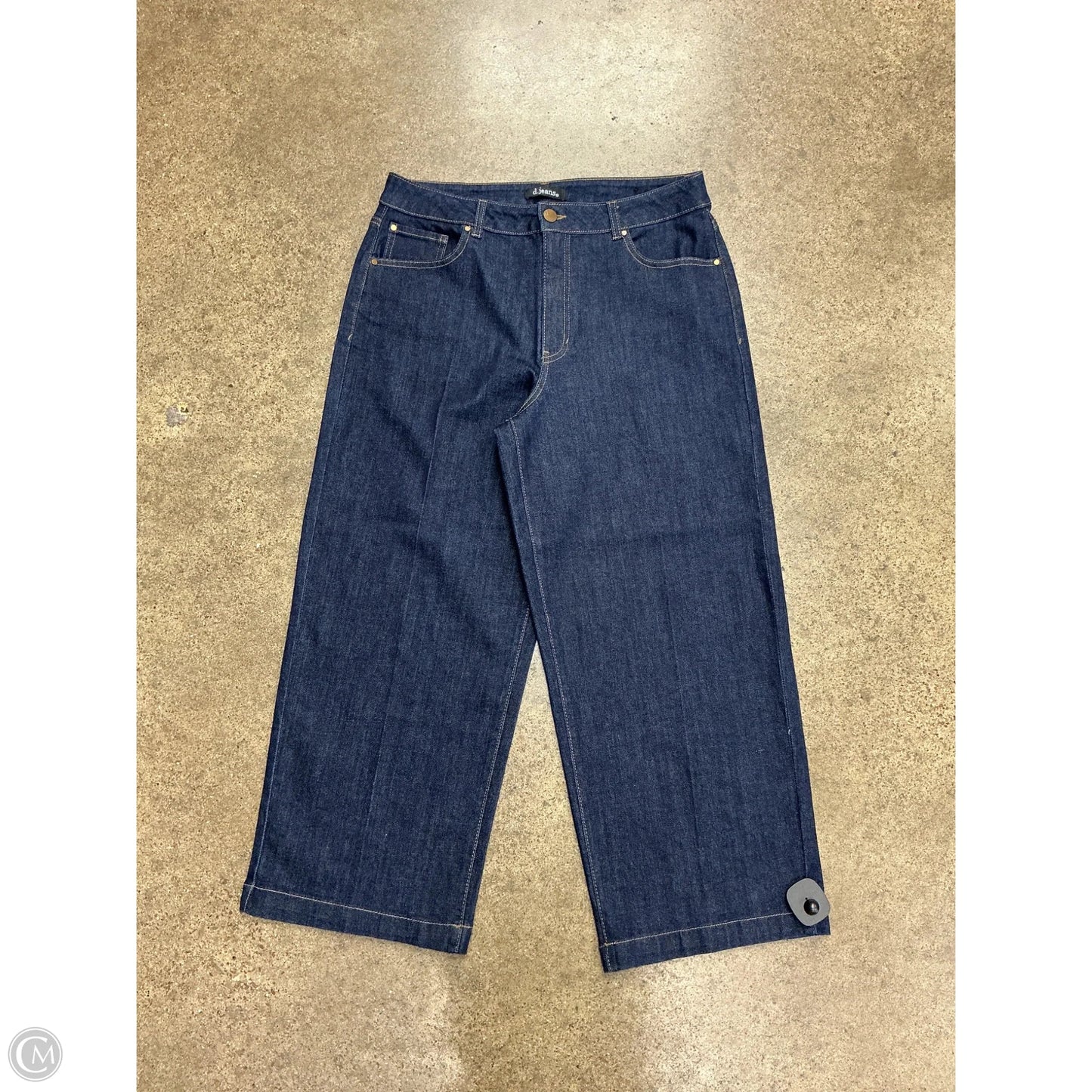 Jeans Wide Leg By D Jeans In Blue Denim, Size: 12