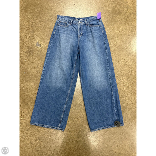 Jeans Wide Leg By Old Navy In Blue Denim, Size: 10