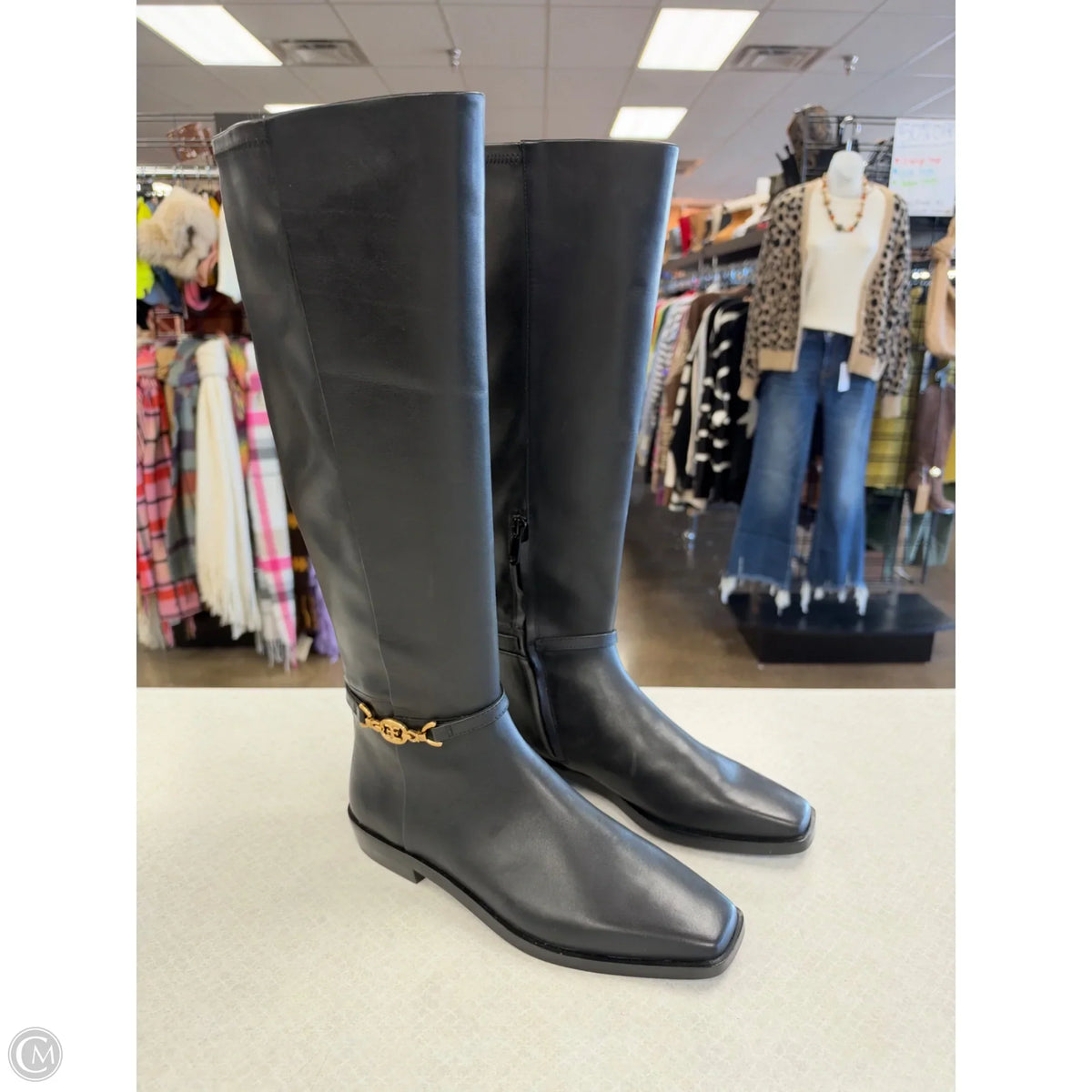 Boots Knee Flats By Sam Edelman In Black, Size: 7.5