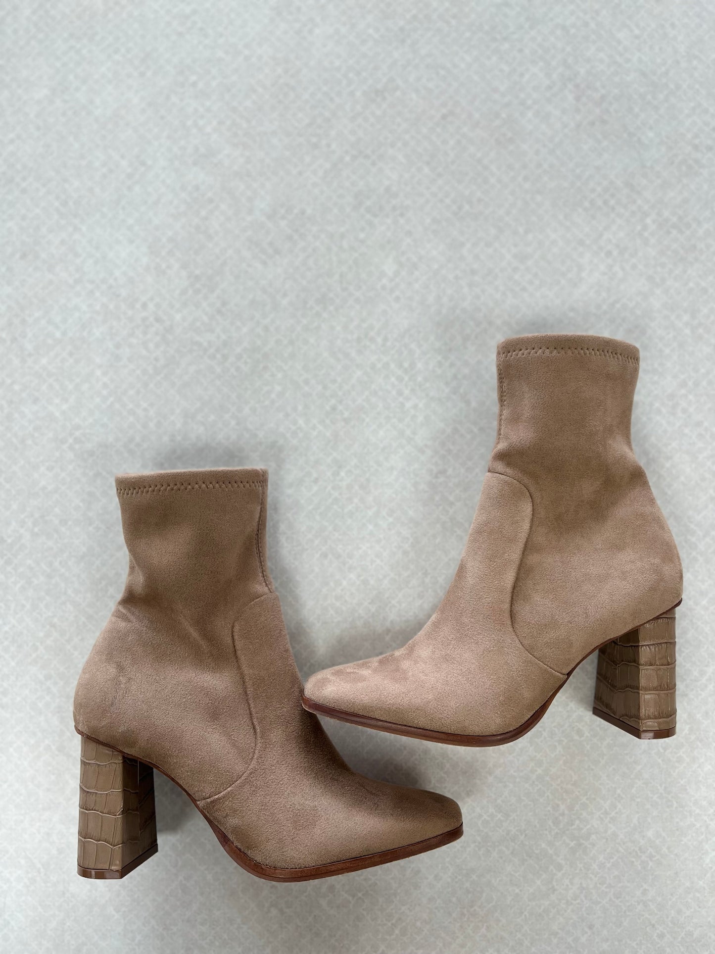 Tan Boots Ankle Heels Dolce Vita, Size 8.5