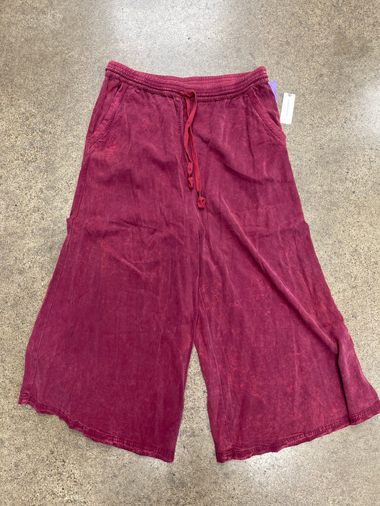 Red Pants Wide Leg Saturday/sunday, Size L