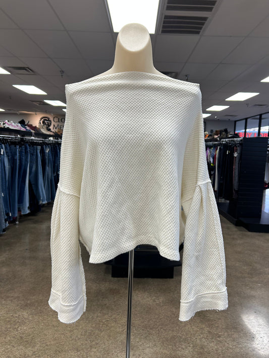 Top Long Sleeve By We The Free In Cream, Size: M