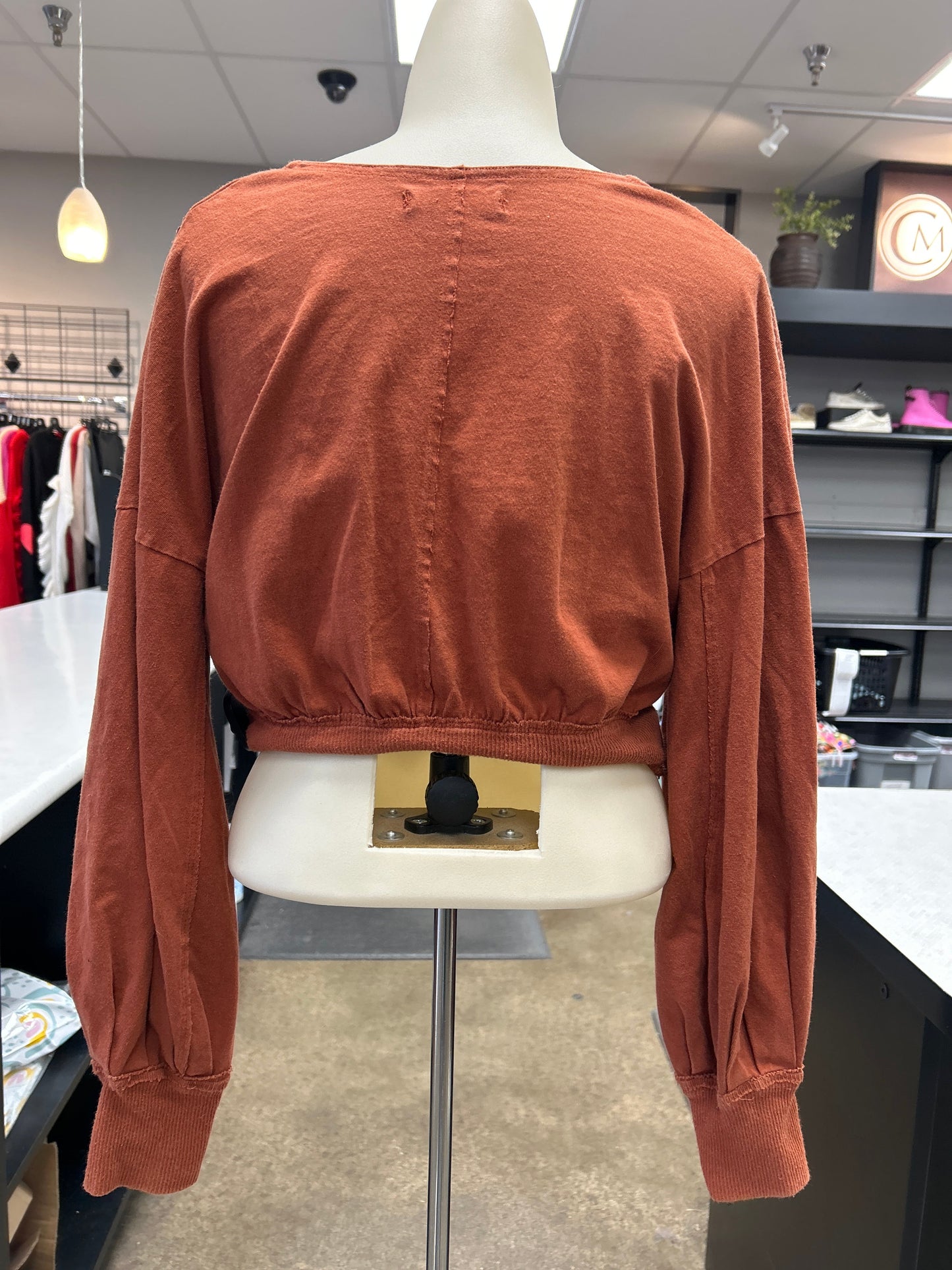 Top Long Sleeve By We The Free In Orange, Size: S