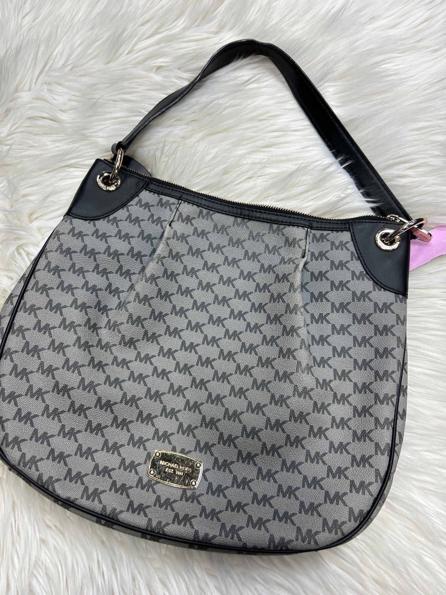 Handbag Designer By Michael Kors In Grey, Size:Large