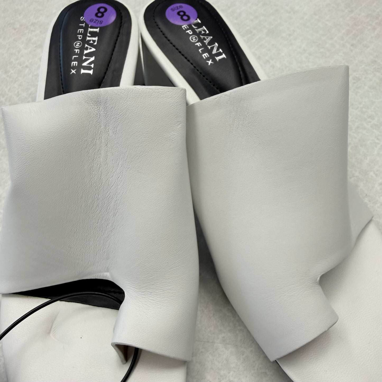 Sandals Heels Block By Alfani In White, Size: 8