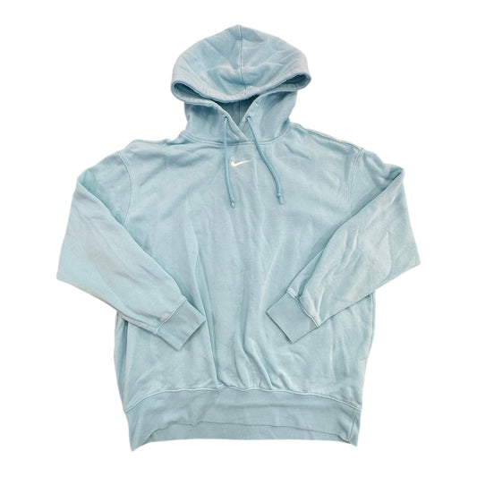 Athletic Sweatshirt Hoodie By Nike In Teal, Size:S