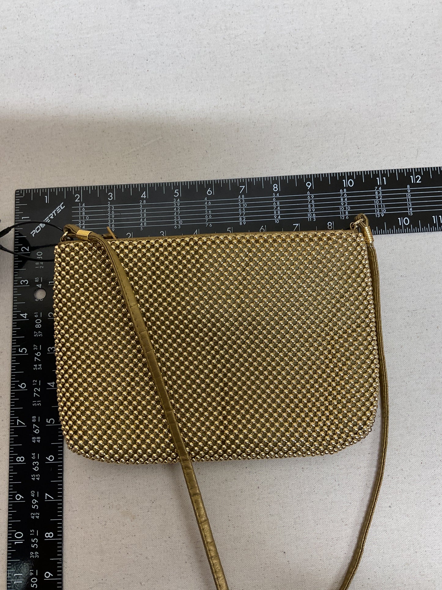 Crossbody By Clothes Mentor In Gold, Size:Small