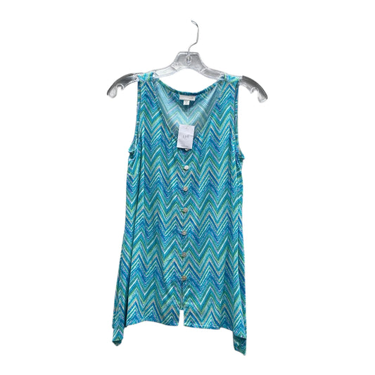 Top Sleeveless By J. Jill In Green, Size:Xs