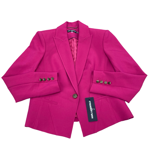 Blazer Designer By Karl Lagerfeld In Pink, Size:6