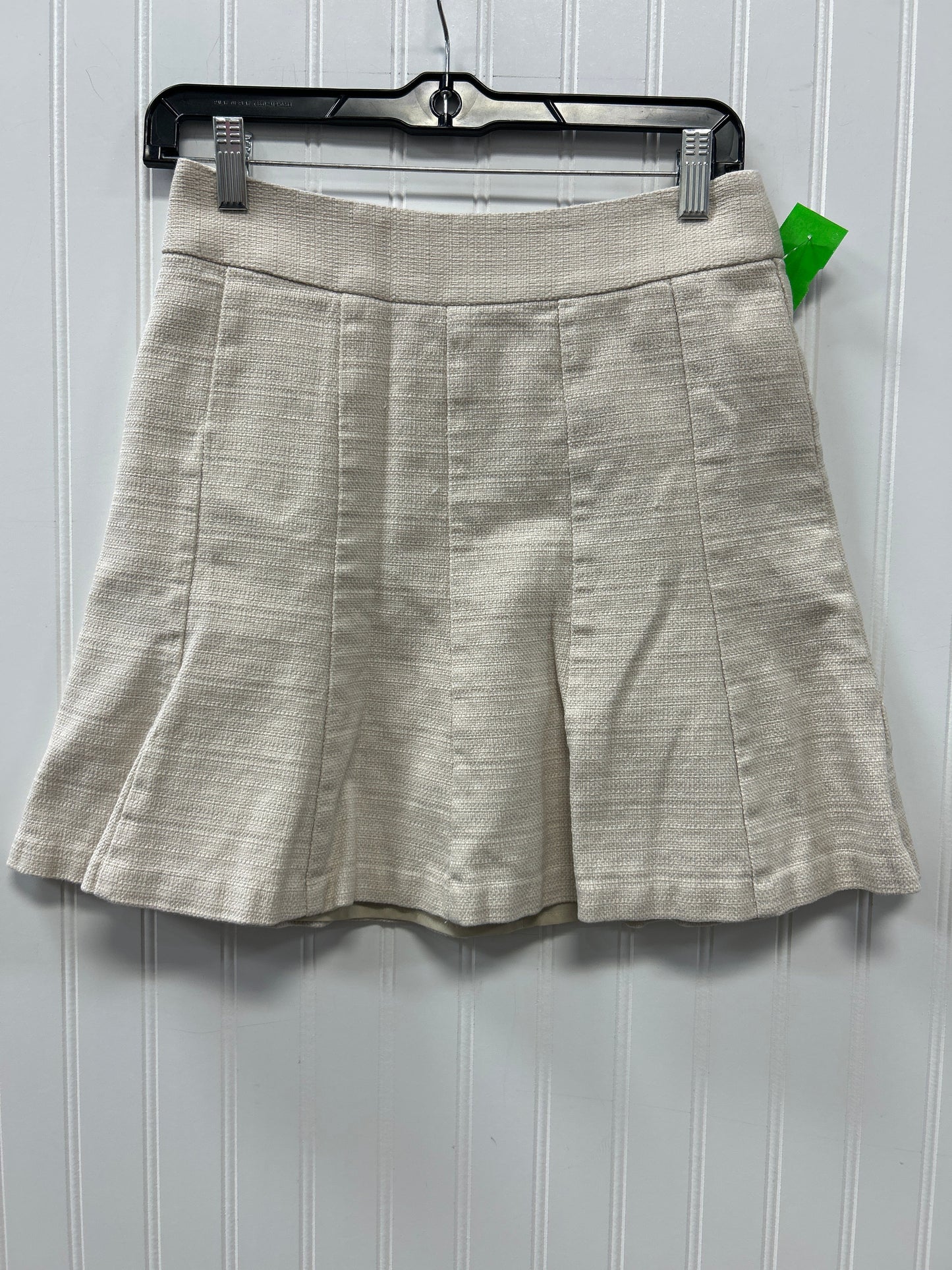 Skirt Midi By Banana Republic In Cream, Size:2