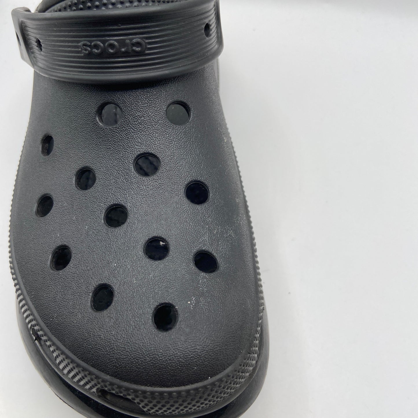 Shoes Heels Platform By Crocs In Black, Size: 10
