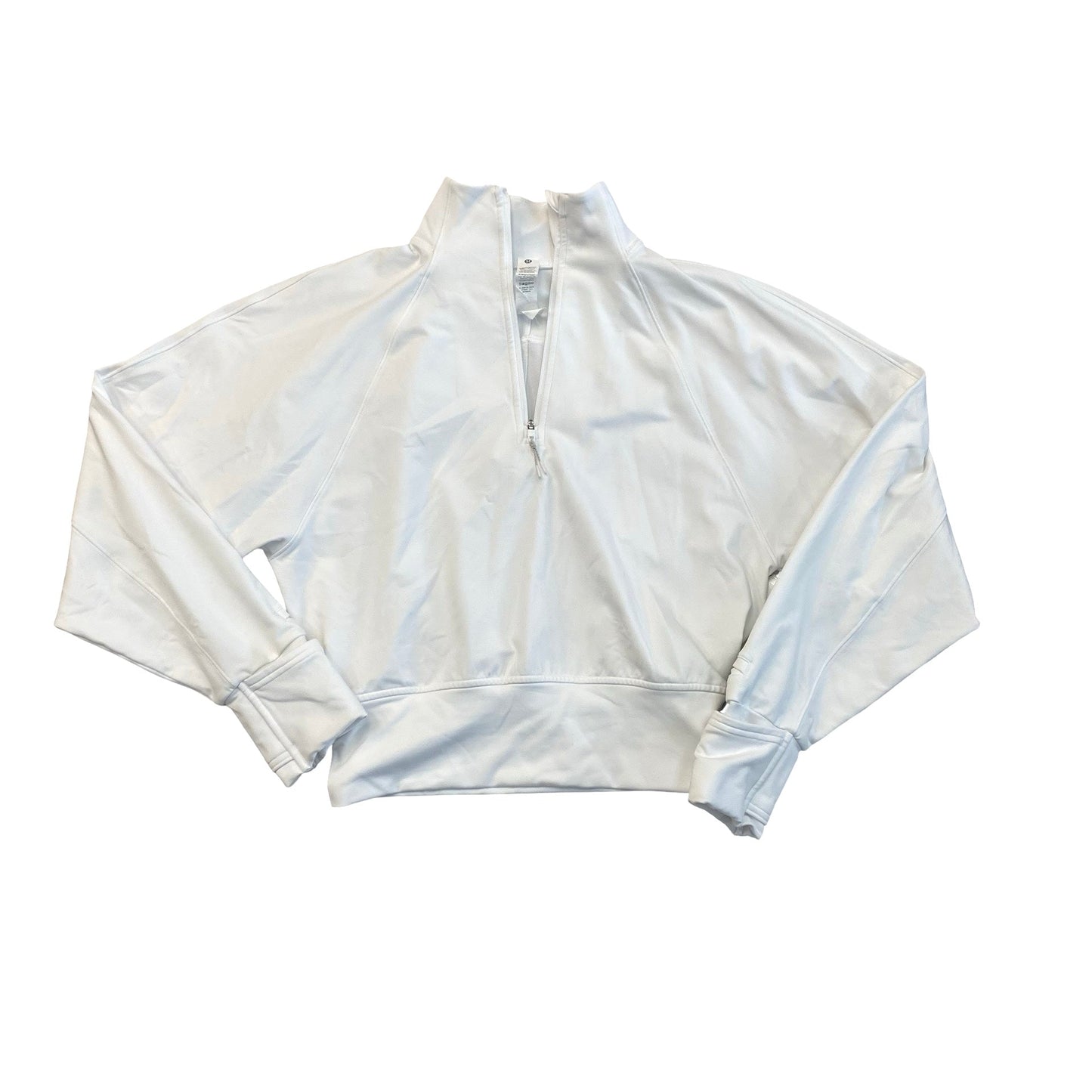 Athletic Sweatshirt Collar By Lululemon In White, Size:2