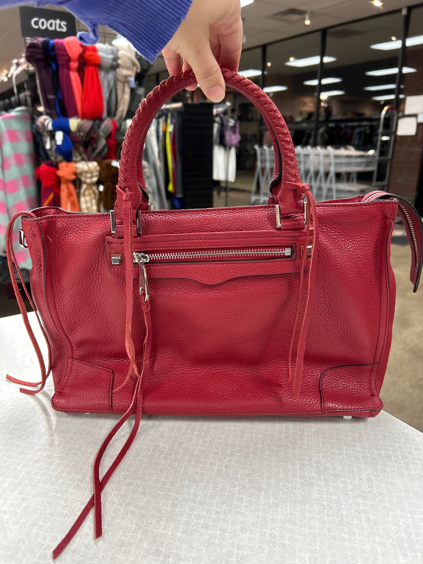 Handbag Designer By Rebecca Minkoff In Red, Size:Medium