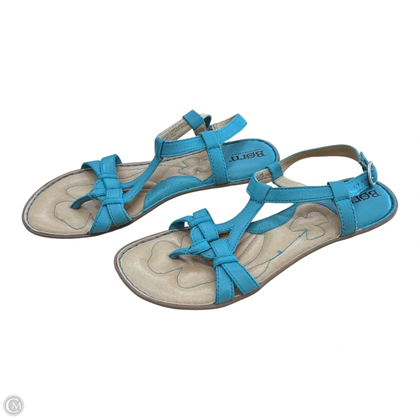 Sandals Flats By Born In Teal, Size: 8