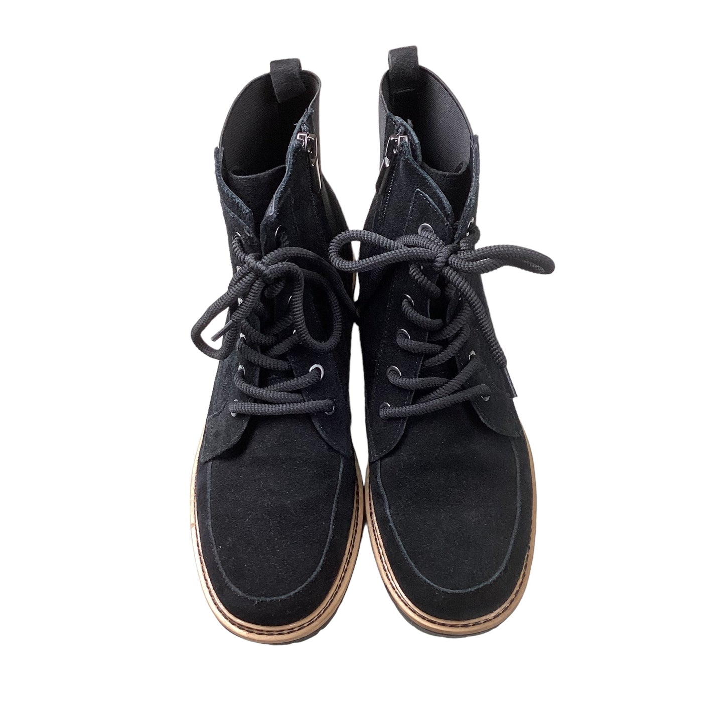 Black Boots Combat Crown Vintage, Size 9