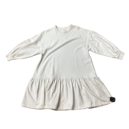 Cream Dress Casual Short H&m, Size S