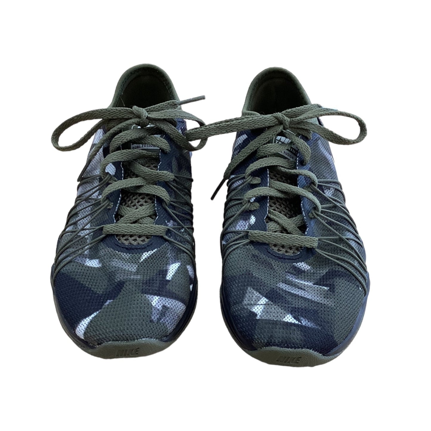 Shoes Athletic By Nike In Camouflage Print, Size: 6