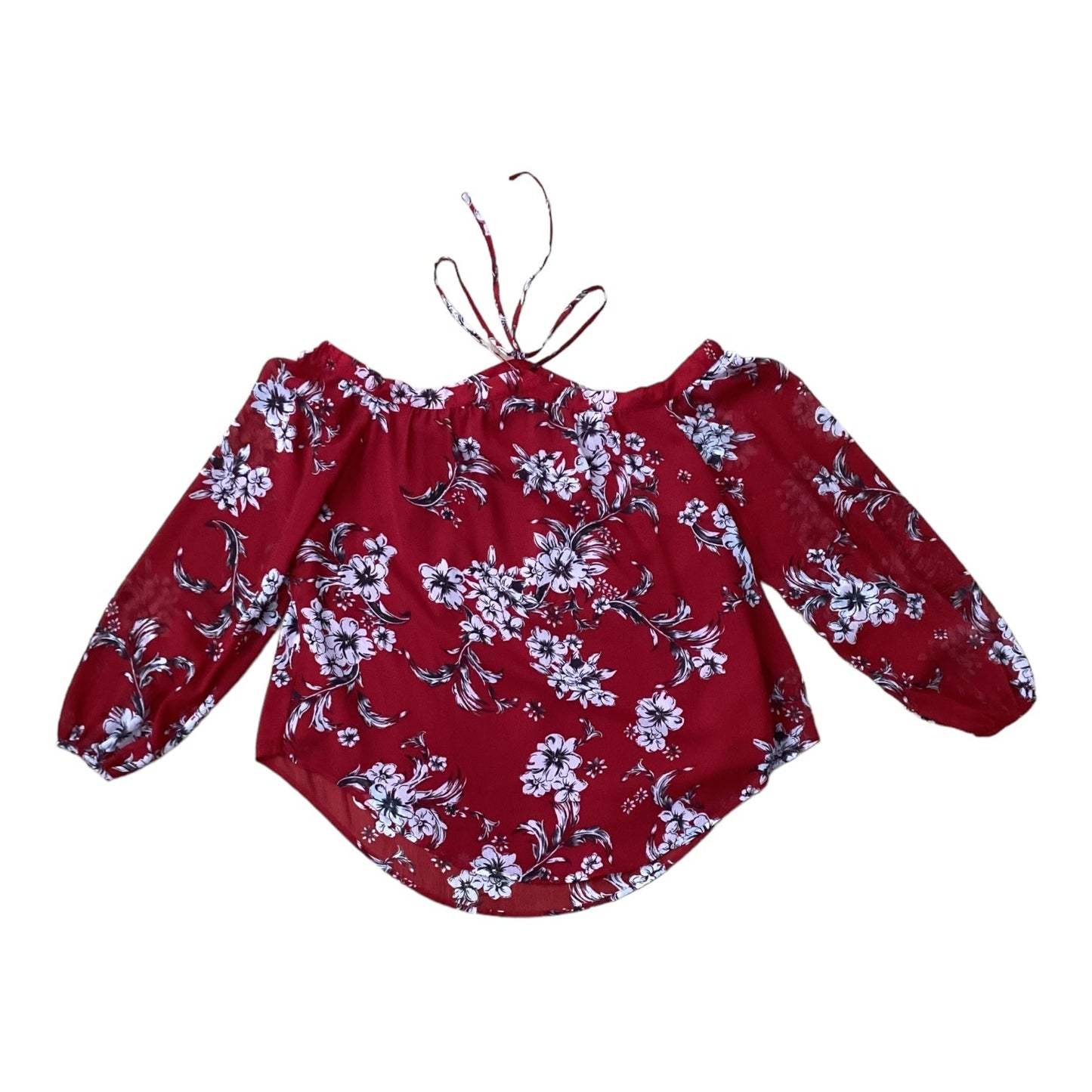 Red Top 3/4 Sleeve Tart, Size S