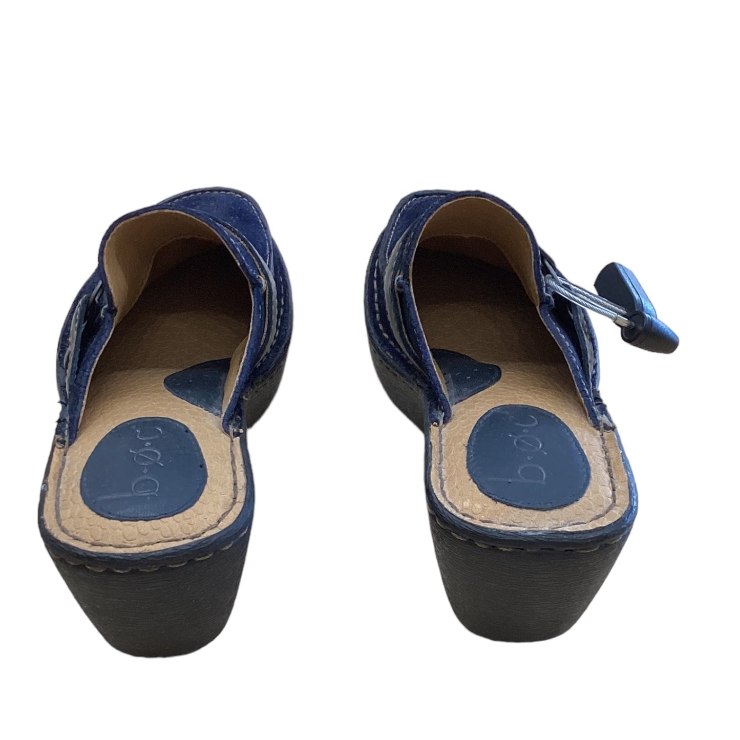 Shoes Heels Wedge By Boc In Blue, Size: 7