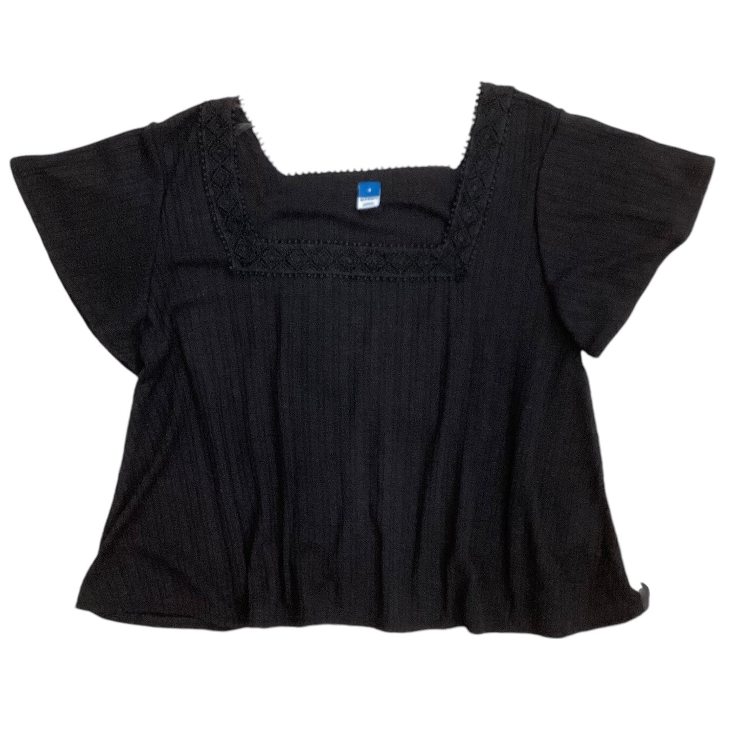 Top Short Sleeve By Old Navy In Black, Size: S